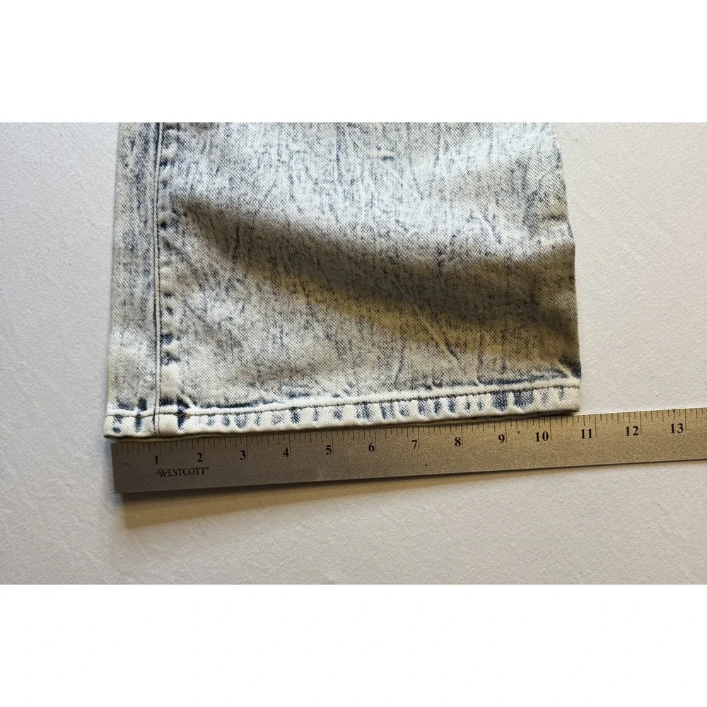 Ocean Pacific OP Jeans Acid Wash Jeans‎ Womens 9 Wide Leg 80s 90s Retro Vintage - Picture 8 of 8